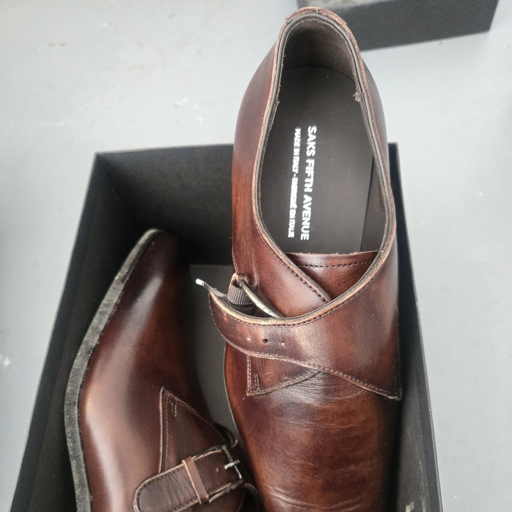 Nib Saks Fifth Avenue Mens Shoes Brand New W Box Size 10 Hp🔥🔥